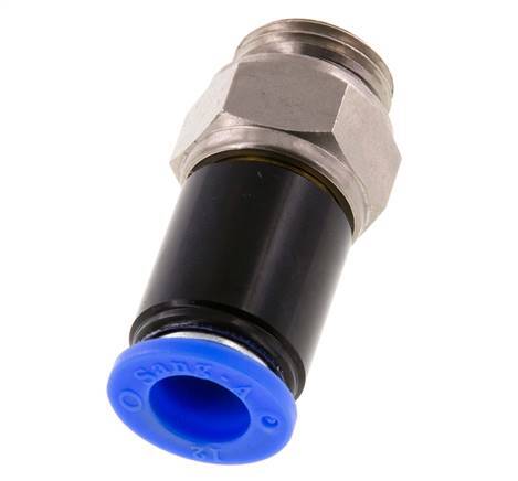 12mm & G1/2'' Drehgelenk Einsteck-Außengewinde Vernickeltes Messing/PBT NBR Drehbar