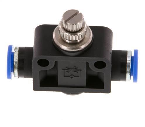 Drosselschalldämpfer gerade 6 mm Messing/PA 66