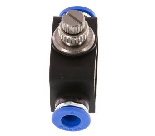 Drosselschalldämpfer gerade 6 mm Messing/PA 66