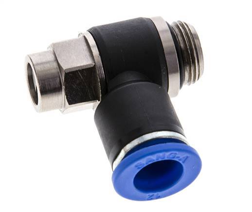 Durchflussregelungs-Schalldämpfer Auslasskrümmer 12 mm - G3/8'' Messing/PA 66 Schlitzschraube