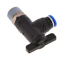 2-Wege-Kugelhahn mit Winkel 8 mm - R3/8'' Kunststoff/Messing