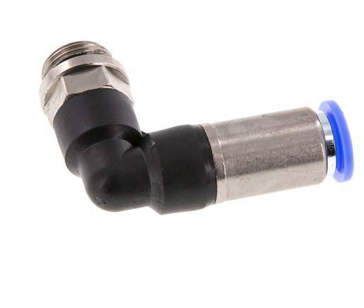 Steckverschraubung 10mm & G3/8'' männlich Selbstsicherndes Winkelstück Messing/PBT 0-10bar (0-145psi)