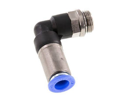 Steckverschraubung 10mm & G3/8'' männlich Selbstsicherndes Winkelstück Messing/PBT 0-10bar (0-145psi)