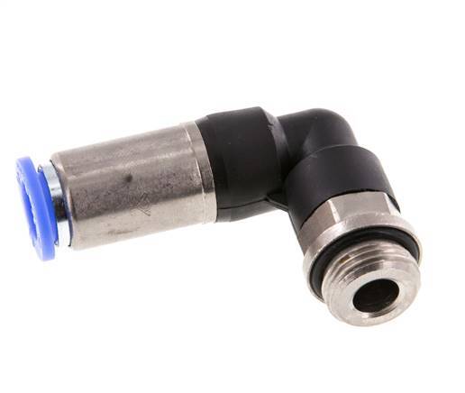 Steckverschraubung 10mm & G3/8'' männlich Selbstsicherndes Winkelstück Messing/PBT 0-10bar (0-145psi)