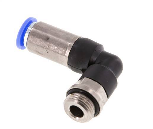 Steckverschraubung 10mm & G3/8'' männlich Selbstsicherndes Winkelstück Messing/PBT 0-10bar (0-145psi)