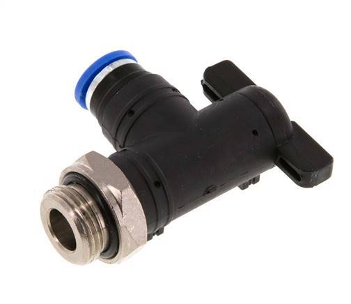2-Way Elbow Ball Valve 8 mm - G3/8'' Plastic/Brass