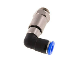 8mm & G1/4'' Winkel Schnell-Drehgelenk Einsteck-Außengewinde Vernickeltes Messing/PBT NBR Drehbar