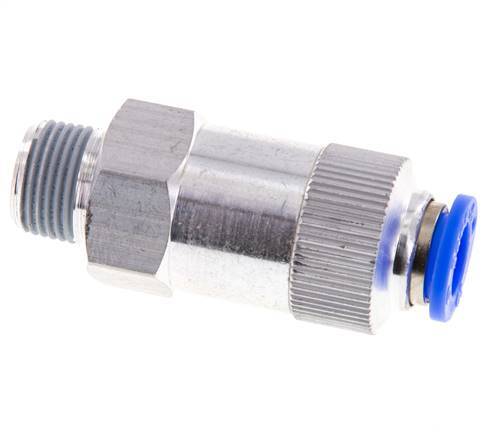 Push-In-Rückschlagventil 10mm & R3/8'' Außengewinde Aluminium 0,2-10bar (3-145psi) Schlauchgewinde