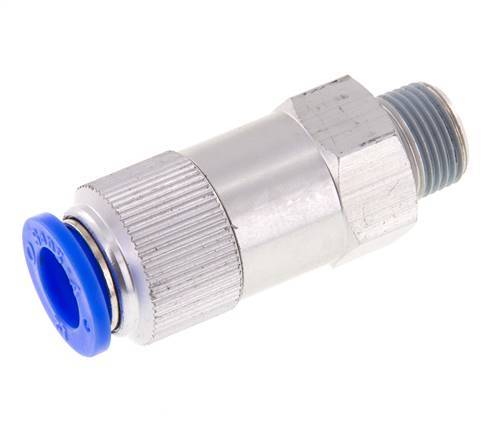 Push-In-Rückschlagventil 12mm & R3/8'' Außengewinde Aluminium 0,2-10bar (3-145psi) Gewinde-Schlauch