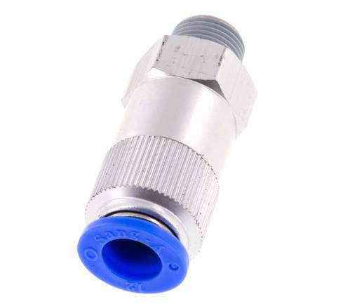 Push-In-Rückschlagventil 12mm & R3/8'' Außengewinde Aluminium 0,2-10bar (3-145psi) Gewinde-Schlauch