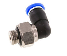 4mm & G1/8'' Elbow Swivel Joint Push-In-Male Threads Nickel-Plated Brass/PBT NBR Rotatable