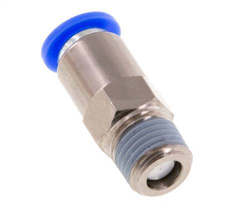 Push-In Check Valve 8mm & R1/4'' Male Brass/PBT 0.2-10bar (3-145psi) Thread-Hose
