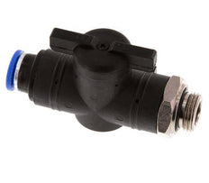 2-Wege-Kugelhahn in gerader Ausführung 10 mm - G3/8'' Kunststoff/Messing