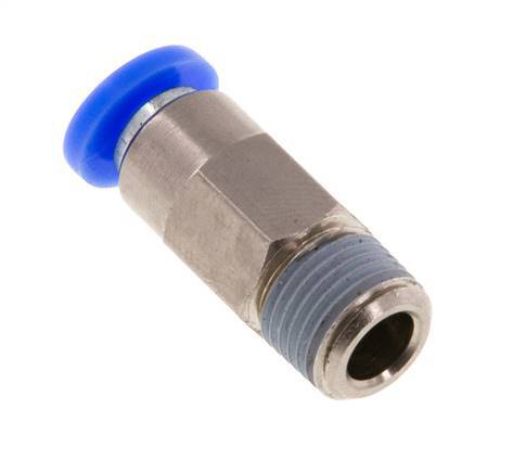 Steckverschraubung 4mm & R1/8'' männlich Selbstsichernd Messing/PBT 0-10bar (0-145psi) [2 Stück]