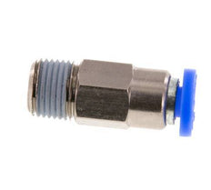 Steckverschraubung 4mm & R1/8'' männlich Selbstsichernd Messing/PBT 0-10bar (0-145psi) [2 Stück]