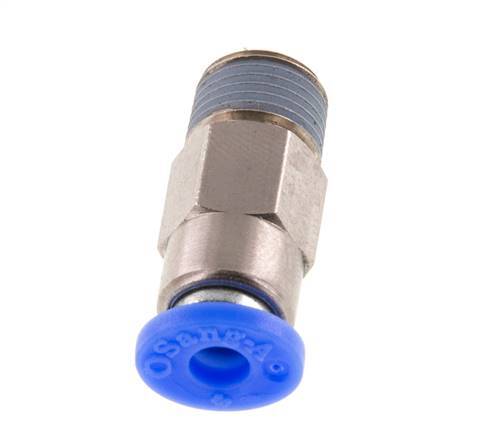 Steckverschraubung 4mm & R1/8'' männlich Selbstsichernd Messing/PBT 0-10bar (0-145psi) [2 Stück]