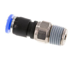 6mm & R1/4'' Drehgelenk Einsteck-Außengewinde Vernickeltes Messing/PBT NBR Drehbar