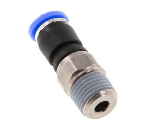 6mm & R1/4'' Drehgelenk Einsteck-Außengewinde Vernickeltes Messing/PBT NBR Drehbar