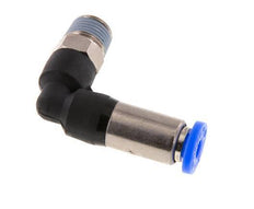 Steckverschraubung 4mm & R1/8'' männlich Selbstsichernder Winkel Messing/PBT 0-10bar (0-145psi) [2 Stück]
