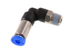 Steckverschraubung 4mm & R1/8'' männlich Selbstsichernder Winkel Messing/PBT 0-10bar (0-145psi) [2 Stück]