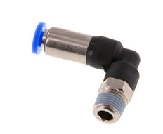 Steckverschraubung 4mm & R1/8'' männlich Selbstsichernder Winkel Messing/PBT 0-10bar (0-145psi) [2 Stück]