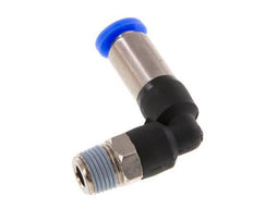 Push-In Fitting 4mm & R1/8'' Male Auto Shut-Off Elbow Brass/PBT 0-10bar (0-145psi) [2 Pieces]