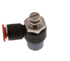 Durchflussregelung Schalldämpfer Meter-In Winkel 12 mm - R1/2'' Messing/PA 66