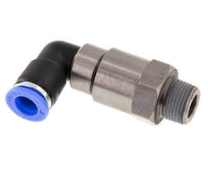 10mm & R3/8'' Winkel Schnell-Drehgelenk Einsteck-Außengewinde Vernickeltes Messing/PBT NBR Drehbar
