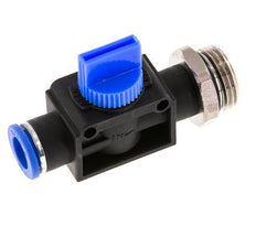 3/2-Way Shut-Off Hand Valve 10 mm - R3/8'' Plastic/Brass Thread-side venting
