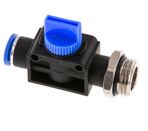 3/2-Way Shut-Off Hand Valve 10 mm - R3/8'' Plastic/Brass Thread-side venting