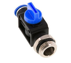 3/2-Way Shut-Off Hand Valve 10 mm - R3/8'' Plastic/Brass Thread-side venting