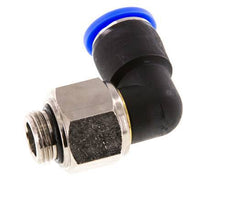 12mm & G3/8'' Elbow Swivel Joint Push-In-Male Threads Nickel-Plated Brass/PBT NBR Rotatable