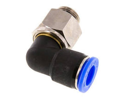 12mm & G3/8'' Winkel-Drehgelenk Einsteck-Außengewinde Vernickeltes Messing/PBT NBR Drehbar