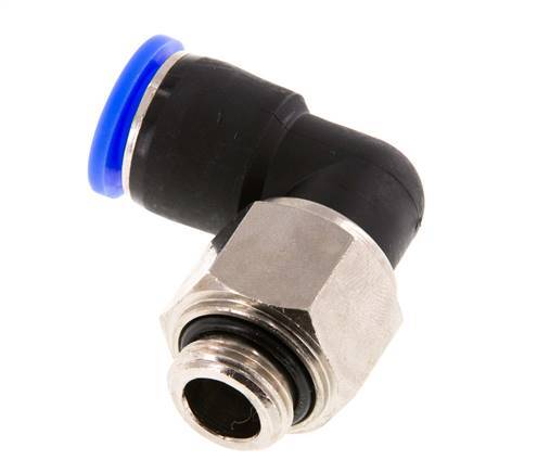 12mm & G3/8'' Winkel-Drehgelenk Einsteck-Außengewinde Vernickeltes Messing/PBT NBR Drehbar