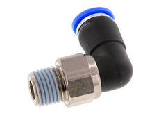 8mm & R1/4'' Elbow Swivel Joint Push-In-Male Threads Nickel-Plated Brass/PBT NBR Rotatable