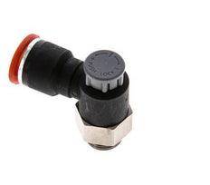 Durchflussregelventil Meter-In-Winkelstück 10 mm - G1/4'' Messing/PA 66 Sicherungsmutter