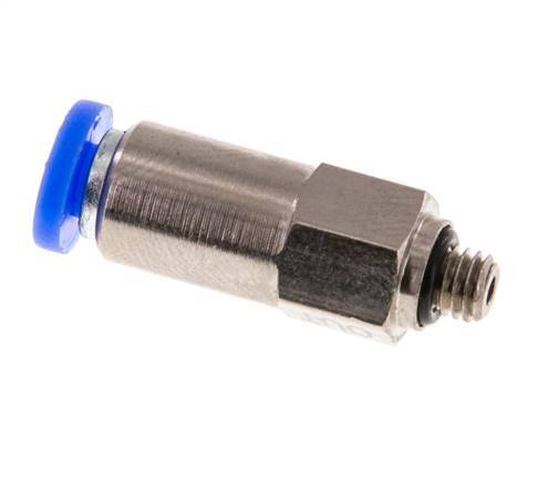 Push-In-Rückschlagventil 4mm & M5 Außengewinde Messing/PBT 0,2-10bar (3-145psi) Schlauchgewinde