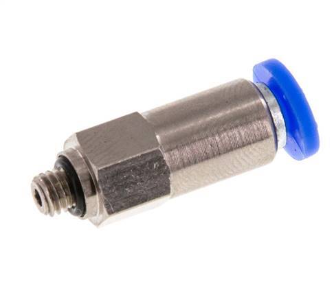 Push-In-Rückschlagventil 4mm & M5 Außengewinde Messing/PBT 0,2-10bar (3-145psi) Schlauchgewinde