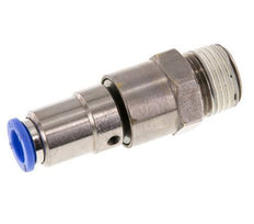 10mm & R1/2'' Schnell-Drehgelenk Einsteck-Außengewinde Vernickeltes Messing/PBT NBR Drehbar