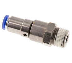 10mm & R1/2'' Schnell-Drehgelenk Einsteck-Außengewinde Vernickeltes Messing/PBT NBR Drehbar