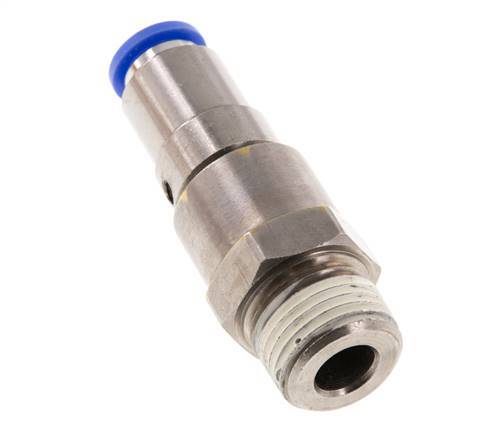 10mm & R1/2'' Schnell-Drehgelenk Einsteck-Außengewinde Vernickeltes Messing/PBT NBR Drehbar
