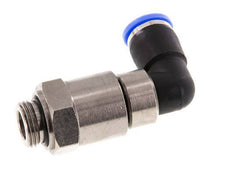 10mm & G3/8'' Ellbogen Schnelldrehgelenk Einsteck-Außengewinde Vernickeltes Messing/PBT NBR Drehbar