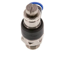 Flow Control Silencer Meter-Out Elbow 6 mm - G1/4'' Brass/PA 66