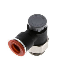 Durchflussregelventil Meter-In-Winkelstück 10 mm - G3/8'' Messing/PA 66 Sicherungsmutter