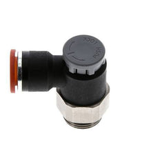 Durchflussregelventil Meter-In-Winkelstück 10 mm - G3/8'' Messing/PA 66 Sicherungsmutter