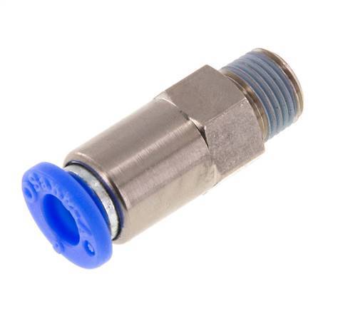 Push-In-Rückschlagventil 6mm & R1/8'' Außengewinde Messing/PBT 0,2-10bar (3-145psi) Schlauchgewinde