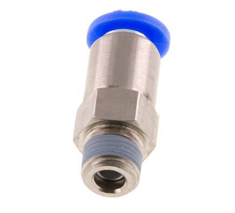 Push-In-Rückschlagventil 6mm & R1/8'' Außengewinde Messing/PBT 0,2-10bar (3-145psi) Schlauchgewinde