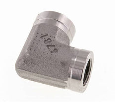 90 Grad abgewinkelte Verschraubung G1/4'' Innengewinde Hochdruck-Edelstahl 350bar (4917.5psi) Hydraulisch