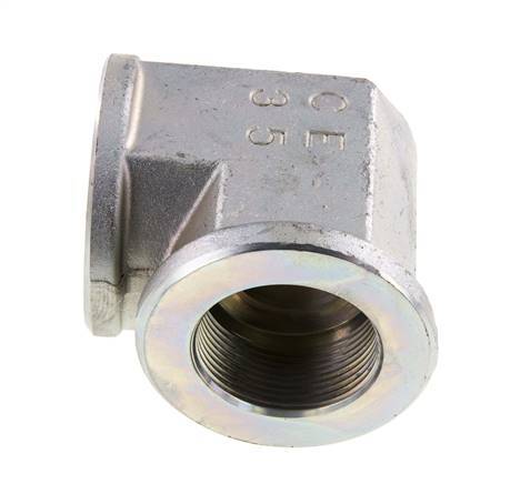 90 Grad abgewinkeltes Fitting G1 1/2'' Innengewinde Hochdruckstahl 160bar (2248.0psi) Hydraulik