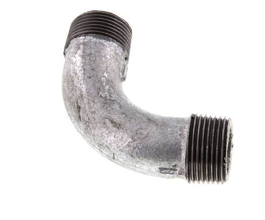 90deg Angled Pipe R1'' Cast Iron 25bar (351.25psi)
